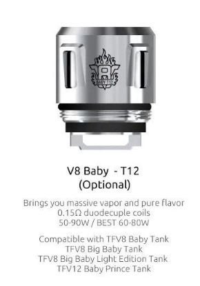 Picture of Smok V8 Baby T12 Coil 0.15 Ohms Pack