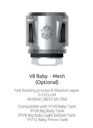 Picture of Smok V8 Baby Mesh Coil 0.15 Ohms Pack