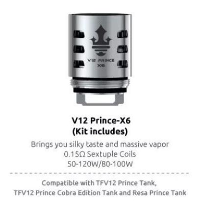 Picture of Smok V12 Prince X6 0.15 Ohms