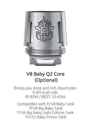 Picture of Smok V8 Baby Q2 Core Coil 0.4 Ohm Pack