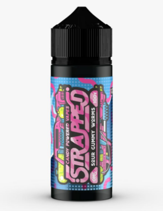 Picture of Strapped Sour Gummy Worms 70/30 100ml