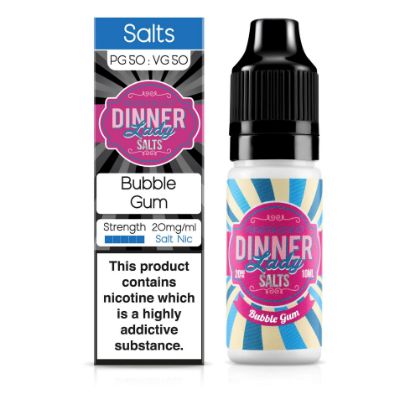Picture of Dinner Lady Salts Bubble Gum 10ml 10mg