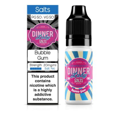 Picture of Dinner Lady Salts Bubble Gum 50/50 20mg 10ml