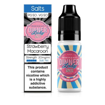 Picture of Dinner Lady Salts Strawberry Macaron 50/50 20mg 10ml