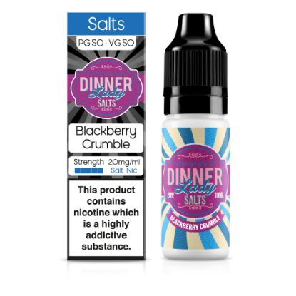 Picture of Dinner Lady Salts Blackberry Crumble 50/50 20mg 10ml