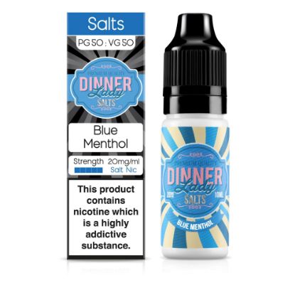 Picture of Dinner Lady Salts Blue Menthol 50/50 20mg 10ml