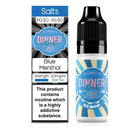 Picture of Dinner Lady Salts Blue Menthol 50/50 20mg 10ml