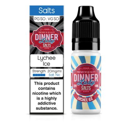 Picture of Dinner Lady Salts Lychee Ice 50/50 20mg 10ml